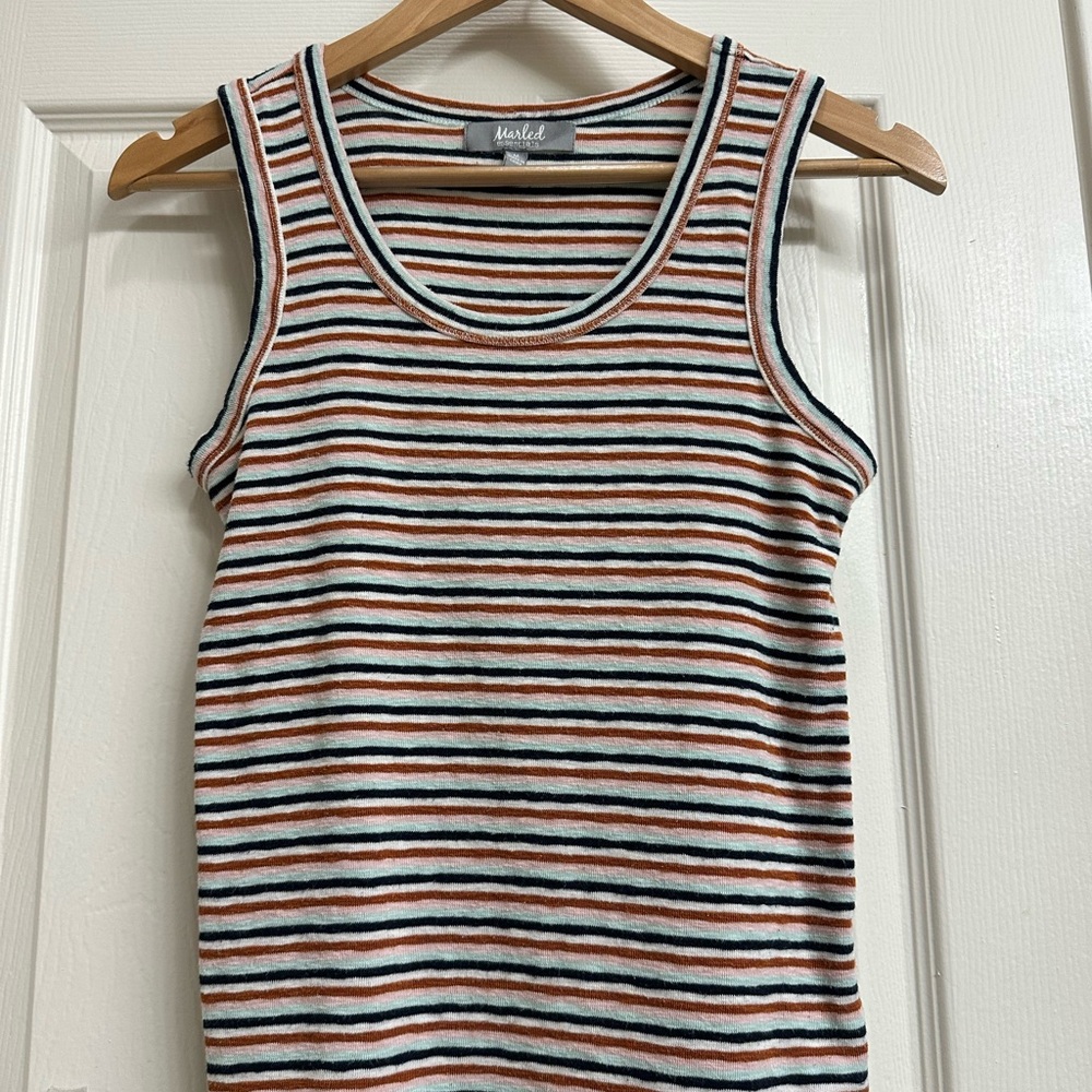 Marled Essentials Striped Tank Top